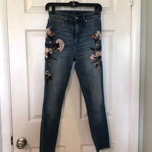 Abercrombie Simone high rise ankle jeans